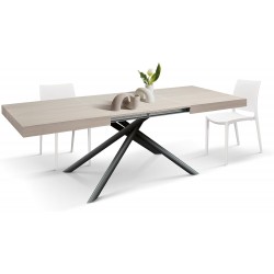 Tavolo allungabile design moderno cm 140x90h.74 aperto cm 180/220 nuovo art.2247 consegna gratuita-arredamentishop.it  Tempes...
