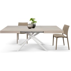 Tavolo allungabile piedi incrociati cm 140x90h.74 aperto cm 180/220 nuovo art.2251 consegna gratuita-arredamentishop.it  Temp...