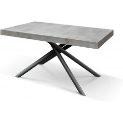 Tavolo effetto cemento allungabile cm 140x90h.74 aperto cm 180/220 nuovo art.2248 consegna gratuita-arredamentishop.it  Tempe...