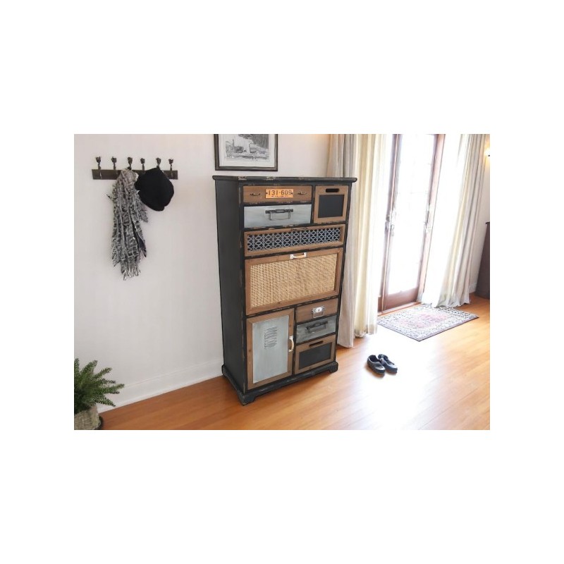 Credenza alta industrial cm 69x34h.122 nuova art.101624 consegna gratuita-arredamentishop.it  AD TREND Offerte mobili 245,00 ...
