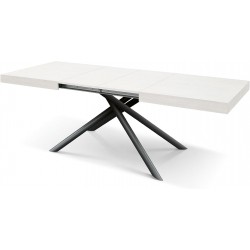 Tavolo bianco e nero cm 140x90h.74 aperto cm 180/220 nuovo art.2249 consegna gratuita-arredamentishop.it  Tempesta Offerte mo...