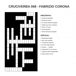 Libro Cruciverba Fabrizio Corona: 100 Schemi Tematici Unici sul Gossip e il Re dei Paparazzi - Formato Tascabile con Soluzion...