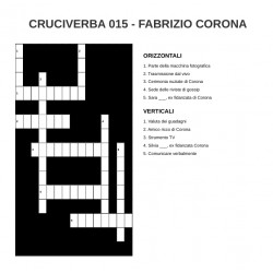 Libro Cruciverba Fabrizio Corona: 100 Schemi Tematici Unici sul Gossip e il Re dei Paparazzi - Formato Tascabile con Soluzion...