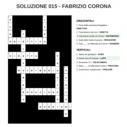 Libro Cruciverba Fabrizio Corona: 100 Schemi Tematici Unici sul Gossip e il Re dei Paparazzi - Formato Tascabile con Soluzion...