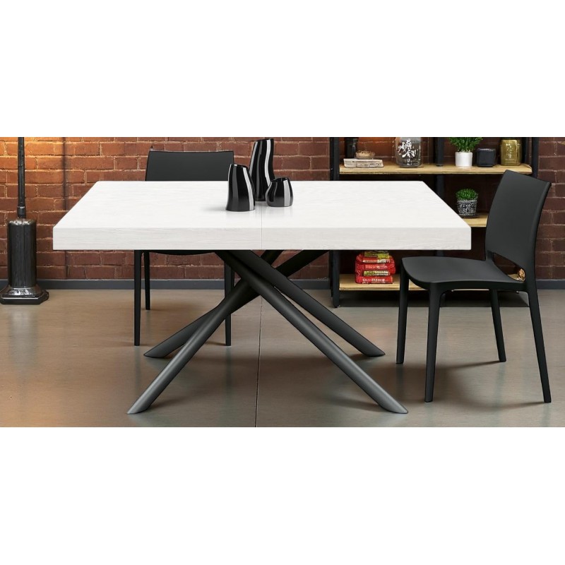 Tavolo da pranzo moderno allungabile cm 160x90h.74 aperto cm 200/240 nuovo art.2257 consegna gratuita-arredamentishop.it  Tem...