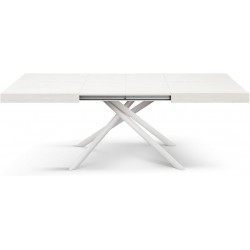 Tavolo allungabile fino a 240 cm bianco cm 160x90h.74 aperto cm 200/240 nuovo art.2261 consegna gratuita-arredamentishop.it  ...