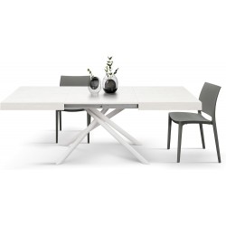 Tavolo allungabile fino a 240 cm bianco cm 160x90h.74 aperto cm 200/240 nuovo art.2261 consegna gratuita-arredamentishop.it  ...