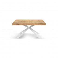 Tavolo in legno rustico moderno cm 140x90h.74 aperto cm 180/220 nuovo art.2266 consegna gratuita-arredamentishop.it  Tempesta...