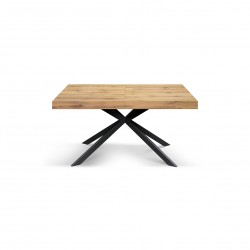 Tavolo legno e metallo cm 160x90h.74 allungabile cm 200/240 nuovo art.2270 consegna gratuita-arredamentishop.it  Tempesta Off...