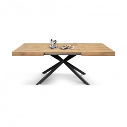 Tavolo legno e metallo cm 160x90h.74 allungabile cm 200/240 nuovo art.2270 consegna gratuita-arredamentishop.it  Tempesta Off...