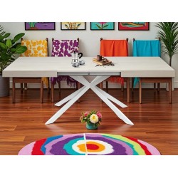 Tavolo di design art.2267 cm 140x90h.74 aperto cm 180/220 nuovo consegna gratuita-arredamentishop.it  Tempesta Offerte mobili...