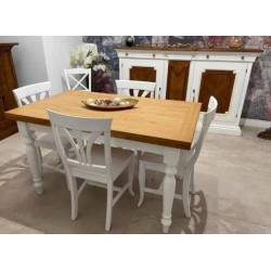 Tavolo country allungabile nuovo art.716 cm 140x85h.76 aperto cm 220 consegna gratuita-arredamentishop.it  Tempesta Offerte m...