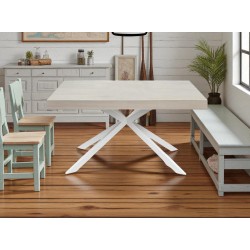 Tavolo da soggiorno cm 160x90h.74 allungabile cm 200/240 nuovo art.2275 consegna gratuita-arredamentishop.it  Tempesta Offert...