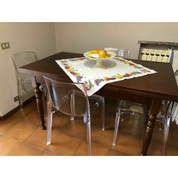 Tavolo legno massello rustico cm 160x85h.78 aperto cm 200/240 nuovo art.13TOR160 consegna gratuita-arredamentishop.it  Tempes...