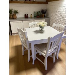 Tavolo a libro 100x100 h.78 bianco opaco aperto cm 200 nuovo art.0748 consegna gratuita-arredamentishop.it  Tempesta Offerte ...