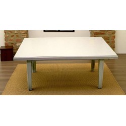Tavolo taverna bianco opaco cm 180x100h.76 allungabile cm 360 nuovo art.0744 consegna gratuita-arredamentishop.it  Tempesta O...