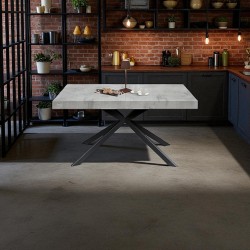 Tavolo cucina moderno allungabile cm 160x90h.74 allungabile cm 200/240 art.2272 nuovo consegna gratuita-arredamentishop.it  T...