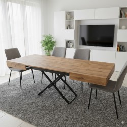 Tavolo alzabile h. 30/77 cm 120x80h.77 aperto cm 170/220 nuovo art.2004 consegna gratuita-arredamentishop.it  Tempesta Offert...