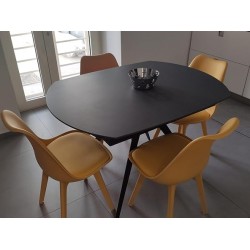 Tavolino rotante cm 140x90h.78 allungabile cm 200 top ceramica opaco nuovo art.2060 consegna gratuita-arredamentishop.it  Tem...