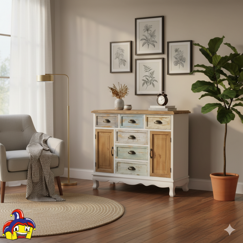 Credenza anticata cm 101x35h.85 nuova art.101658 consegna gratuita-arredamentishop.it  AD TREND Offerte mobili 210,00 € 210,0...