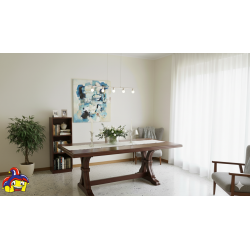 Tavolo allungabile arte povera nuovo art.0660180085 cm 180x85h.76 aperto cm 360 consegna gratuita-arredamentishop.it  Tempest...