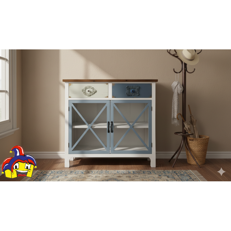 Mobile ingresso shabby cm 86x33h.91 nuovo art.101652 consegna gratuita-arredamentishop.it  AD TREND Offerte mobili 185,00 € 1...