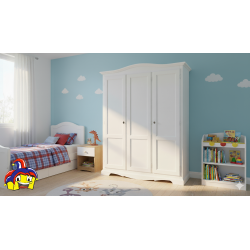 Armadio 3 ante battenti bianco opaco cm 158x56h.197 nuovo art.1313 consegna gratuita-arredamentishop.it  Tempesta Offerte mob...