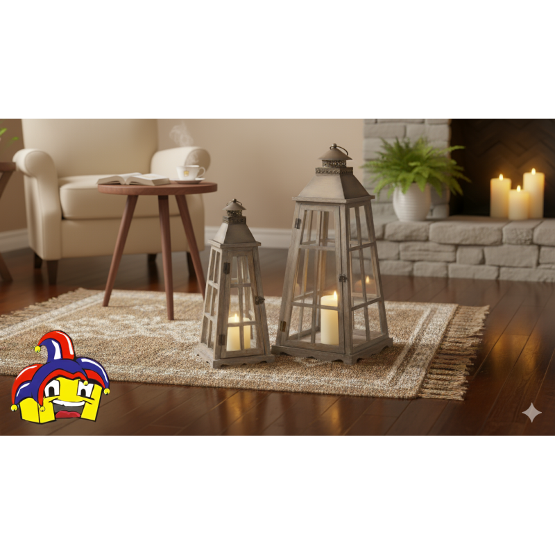 Portacandele da giardino set 2 misure art.41274 consegna gratuita-arredamentishop.it  AD TREND Offerte mobili 58,00 € 58,00 €...