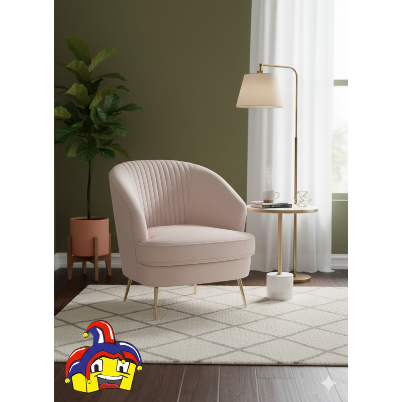 Salotto Poltrona Panna Poltrona Velluto Panna Cm Nuova Consegna