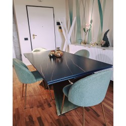 Tavolo allungabile ceramica art.2061 cm 180x90h.76 aperto cm 220/260 nuovo consegna gratuita-arredamentishop.it  Tempesta Off...