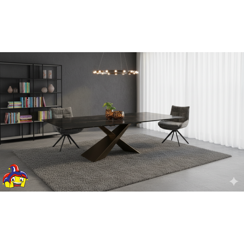 Tavolo allungabile ceramica art.2061 cm 180x90h.76 aperto cm 220/260 nuovo consegna gratuita-arredamentishop.it  Tempesta Off...