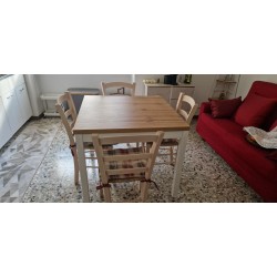 Tavolo quadrato design cm 90x90h.76,5 apertura a libro cm 180x90h.74,5 nuovo art. 2140 consegna gratuita-arredamentishop.it  ...
