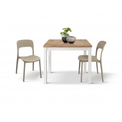 Tavolo quadrato design cm 90x90h.76,5 apertura a libro cm 180x90h.74,5 nuovo art. 2140 consegna gratuita-arredamentishop.it  ...