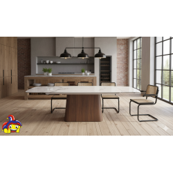 Tavolo in gres porcellanato cm 160x90h.76 aperto cm 200/240 nuovo art.2121 consegna gratuita-arredamentishop.it  Tempesta Off...