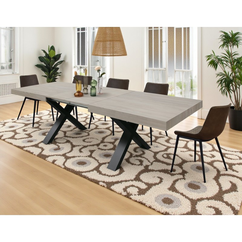 Tavolo colore olmo perla cm 160x90h.76 allungabile cm 200/240 nuovo art.2128 consegna gratuita-arredamentishop.it  Tempesta O...