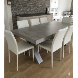 Sedie ecopelle bianche set 4 pezzi cm 43x53h.92 nuove art.709 consegna gratuita-arredamentishop.it  Tempesta Offerte mobili 2...