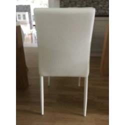 Sedie ecopelle bianche set 4 pezzi cm 43x53h.92 nuove art.709 consegna gratuita-arredamentishop.it  Tempesta Offerte mobili 2...