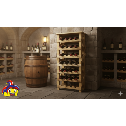 Porta bottiglie vino cm 53x28h.115 legno nuovo art.109687 consegna gratuita-arredamentishop.it  AD TREND Offerte mobili 160,0...