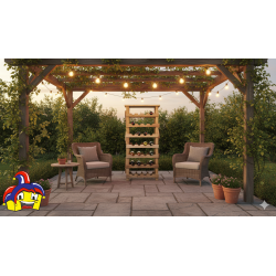 Porta bottiglie vino cm 53x28h.115 legno nuovo art.109687 consegna gratuita-arredamentishop.it  AD TREND Offerte mobili 160,0...