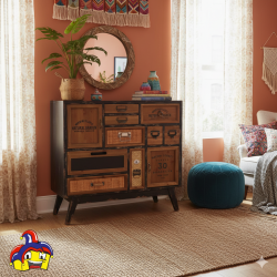 Cassettiera ingresso vintage montata cm 87x34h.81,5 nuova art.15964 consegna gratuita-arredamentishop.it  AD TREND Offerte mo...