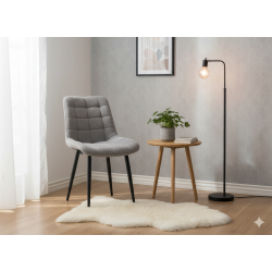 Sedie velluto grigie set 4 pezzi nuove art.101974 consegna gratuita-arredamentishop.it  AD TREND Offerte mobili 210,00 € 210,...