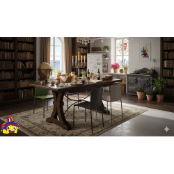 Fratino tavolo con ferro cm 180x85h.76 allungabile cm 360 nuovo art.0123 consegna gratuita-arredamentishop.it  Tempesta Offer...