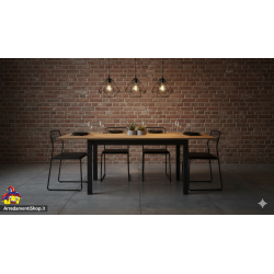 Tavolo 110 x 70 h.76,5 allungabile cm 190x70h.76,5 nuovo art.2142 consegna gratuita-arredamentishop.it  Tempesta Offerte mobi...