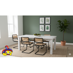 Shabby chic tavoli art.101074 tavolo in legno cm 160x80h.76 fisso nuovo consegna gratuita-arredamentishop.it  AD TREND Offert...