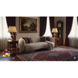 Divani boucle art.120333 beige cm 193x96h.68 nuovo consegna gratuita-arredamentishop.it  AD TREND Offerte mobili 745,00 € 745...