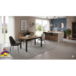 Tavolo da cucina 140 x 80 h.76,5 allungabile cm 180/220 nuovo art.02139 consegna gratuita-arredamentishop.it  Tempesta Offert...