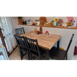 Tavolo da cucina 140 x 80 h.76,5 allungabile cm 180/220 nuovo art.02139 consegna gratuita-arredamentishop.it  Tempesta Offert...