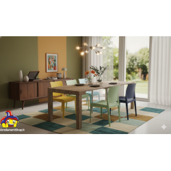 Consolle allungabile 3 metri cm 90x45h.76 aperta cm 90x300 nuova art.1876 consegna gratuita-arredamentishop.it  Tempesta Offe...