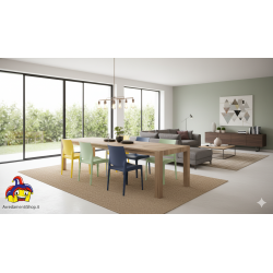 Consolle allungabile 3 metri cm 90x45h.76 aperta cm 90x300 nuova art.1876 consegna gratuita-arredamentishop.it  Tempesta Offe...