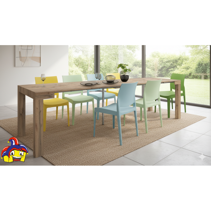 Consolle allungabile 3 metri cm 90x45h.76 aperta cm 90x300 nuova art.1876 consegna gratuita-arredamentishop.it  Tempesta Offe...